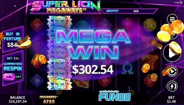 Kinh nghiệm để đạt Jackpot trong Siêu Sư Tử Megaways